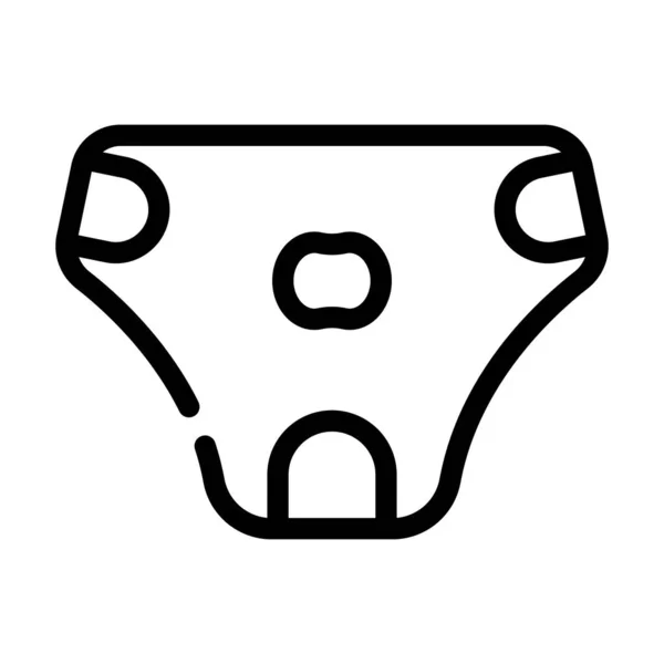 Pañal para perro línea icono vector ilustración — Vector de stock
