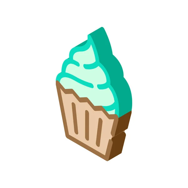 蛋糕甜点等距图标矢量隔离插图 — 图库矢量图片