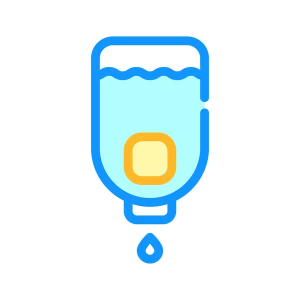 Hygiene Flüssigkeit Seife Flasche Farbe Symbol Vektor Illustration — Stockvektor