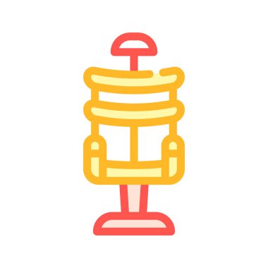 elektrikli sandalye renk simgesi vektörü izole resimleme