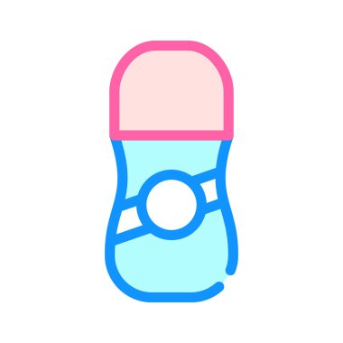 Terleme önleyici şişe rengi ikonu vektörü izole illüstrasyon