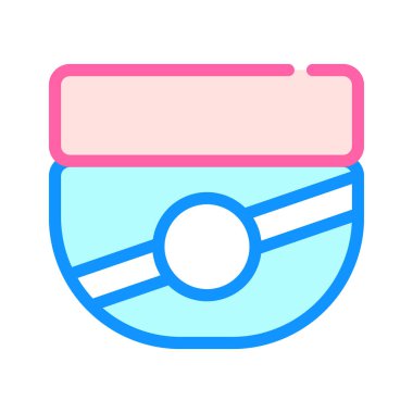 krem kabı renk ikonu vektörü izole illüstrasyon