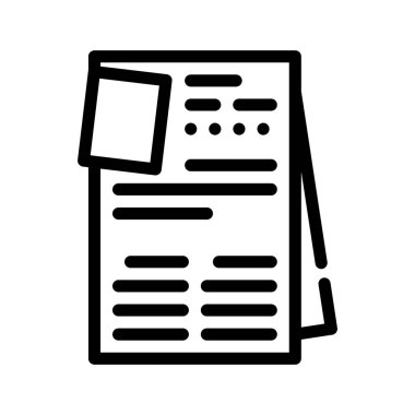 mahkum özel madde çizgisi ikon vektör çizimi