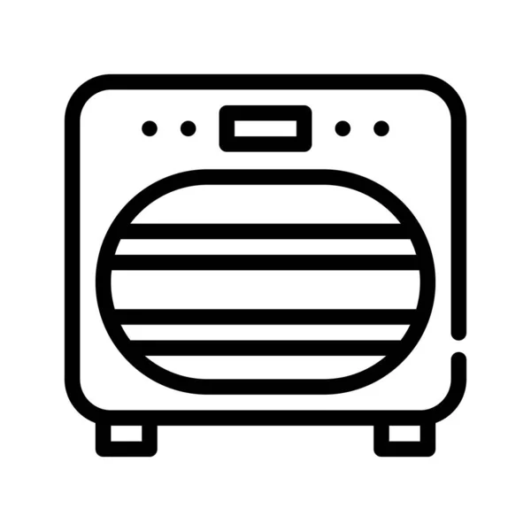Sanitaire oven lijn pictogram vector geïsoleerde illustratie — Stockvector