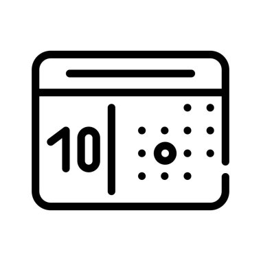 tarih çizelgesi simgesi çizimi izole edildi