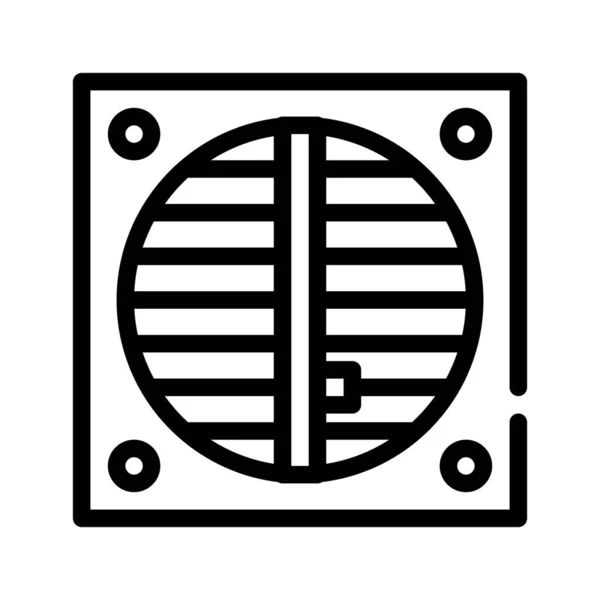 Línea de reparación de ventilación icono vector ilustración aislada — Archivo Imágenes Vectoriales