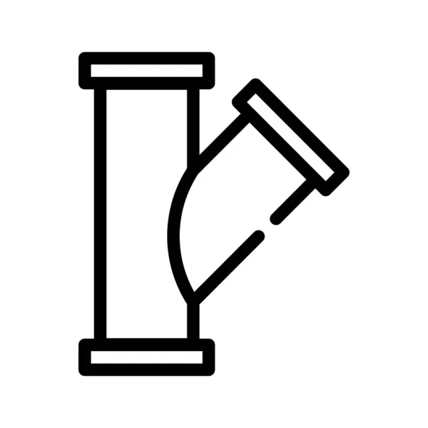Línea de reparación de tubería icono vector ilustración aislada — Vector de stock