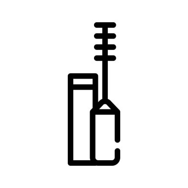 rimel güzelliği aksesuar çizgi ikonu vektör illüstrasyonu