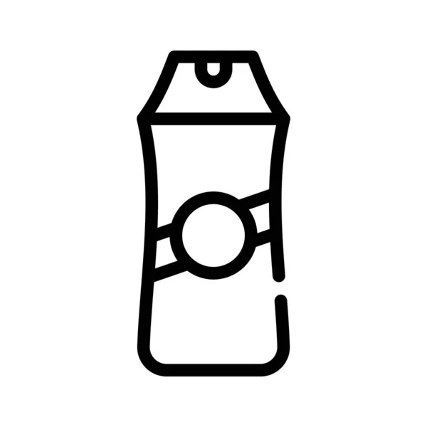 Σαμπουάν μπουκάλι γραμμή εικονίδιο διάνυσμα απεικόνιση απομονωμένη — Διανυσματικό Αρχείο