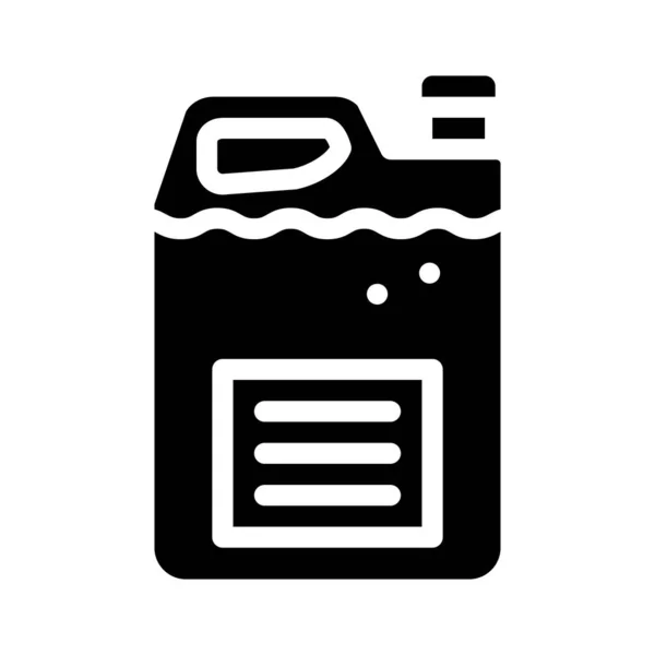 Illustration vectorielle d'icône de glyphe de bouteille liquide désinfectant — Image vectorielle