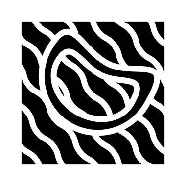 Su kabartma ikonu vektör illüstrasyonunda mercan