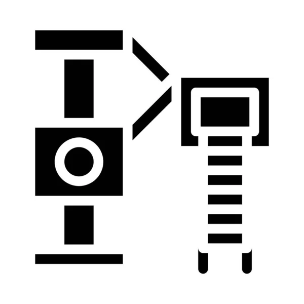 Speeltuin voor kat glyph pictogram vector illustratie — Stockvector