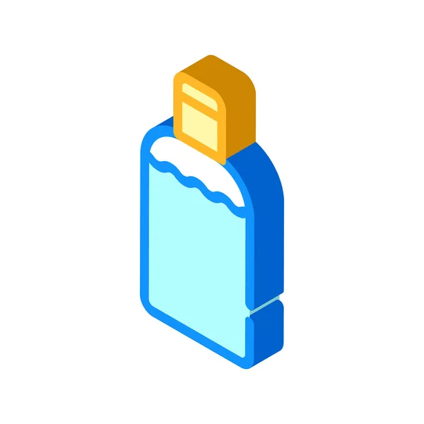 Disinfection gel bottle isometric icon vector illustration — Stock Vector
