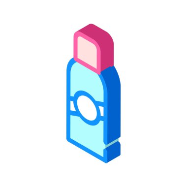 temel sprey izometrik ikon vektör çizimi izole edildi