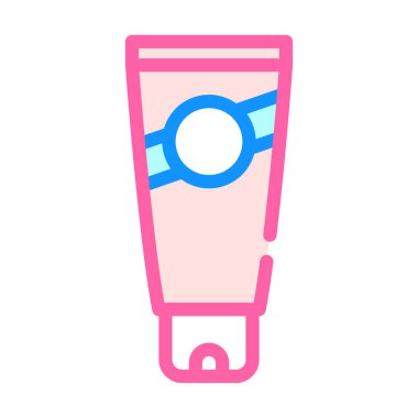 güneş kremi renk simgesi vektörü izole resimleme