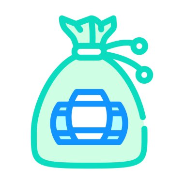 piyango fıçıları çanta renk vektör illüstrasyonuName