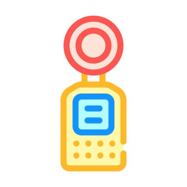 ışık metre ekipman renk vektör illüstrasyonuName