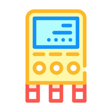 ölçüm ekipmanı renk ikonu vektör illüstrasyonunu ölç