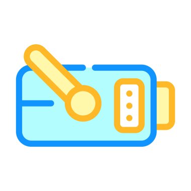 taşınabilir x-ışını makine renk vektör çizimi