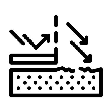 Güneş korumalı krem tabakası ikon vektör çizimi
