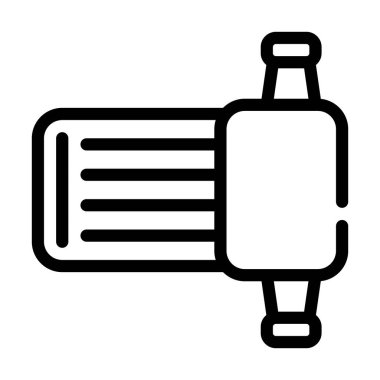 Sulama aracı satır simgesi vektörü izole çizimi