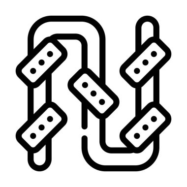 boru sulama sistemi çizgi vektör çizimi