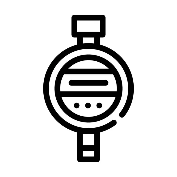 Hardheidsmeter of durometer lijn pictogram vector illustratie — Stockvector