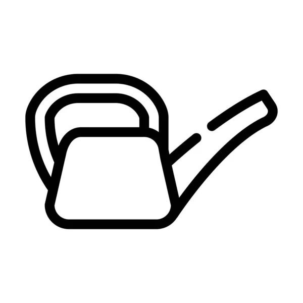 Arrosoir ligne icône vecteur illustration isolée — Image vectorielle