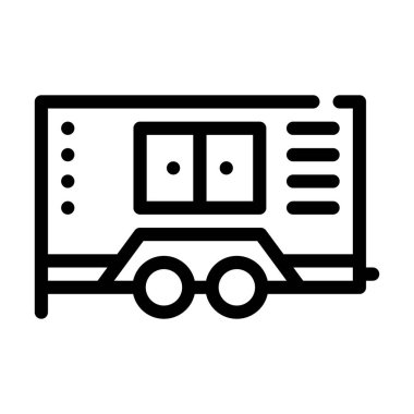 Jeneratör oluşturma ekipmanı çizimi ikon vektör çizimi