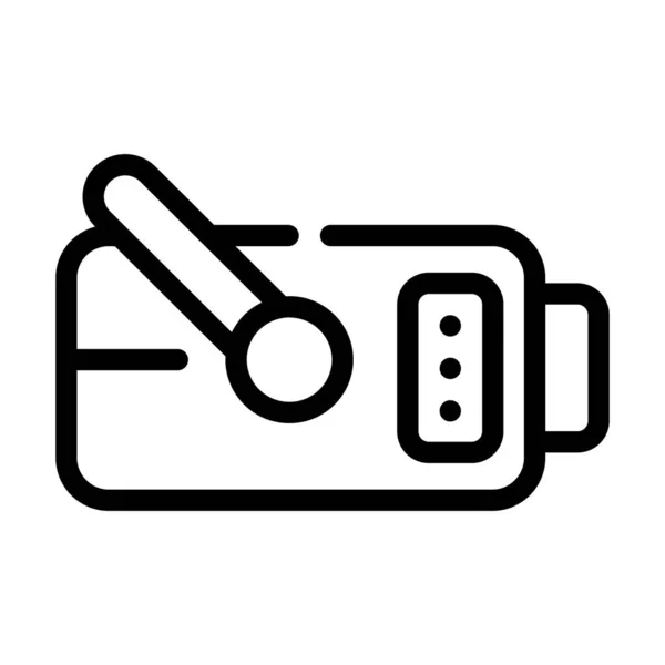 Tragbare Röntgenmaschine Linie Icon Vektor Illustration — Stockvektor