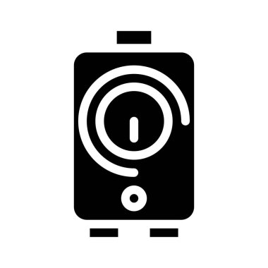 Zamanlayıcı sulama sistemi simge vektör çizimi