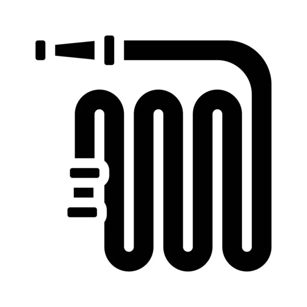 Vodící hadice glyf ikona vektor izolované ilustrace — Stockový vektor