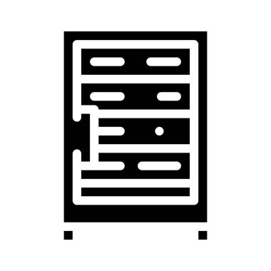 data sunucusu teknolojisi simge vektör illüstrasyonu