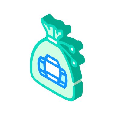 Piyango fıçıları izometrik ikon vektör illüstrasyonu