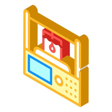 alkol metre izometrik ikon vektörü izole resimleme