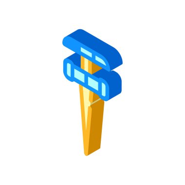 sulandırma aracı izometrik ikon vektörü izole resimleme