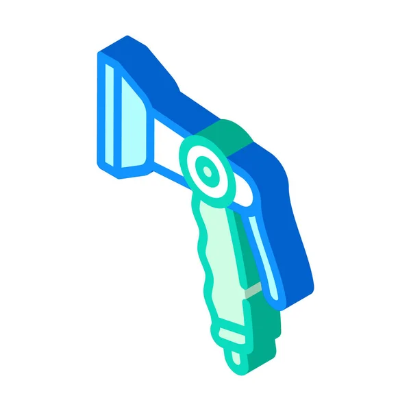 Pistol spray vattning isometrisk ikon vektor illustration — Stock vektor