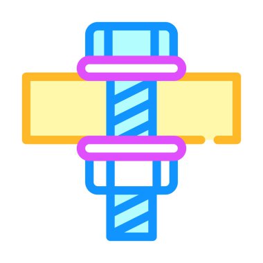 Sürgülü su geçirmez katman renk vektör illüstrasyonu bağlanıyor