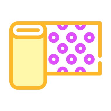 Su geçirmez duvar kağıdı renk simgesi vektörü izole edilmiş illüstrasyon