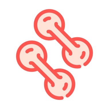 patojen bakterisi renk ikonu vektörü izole illüstrasyon