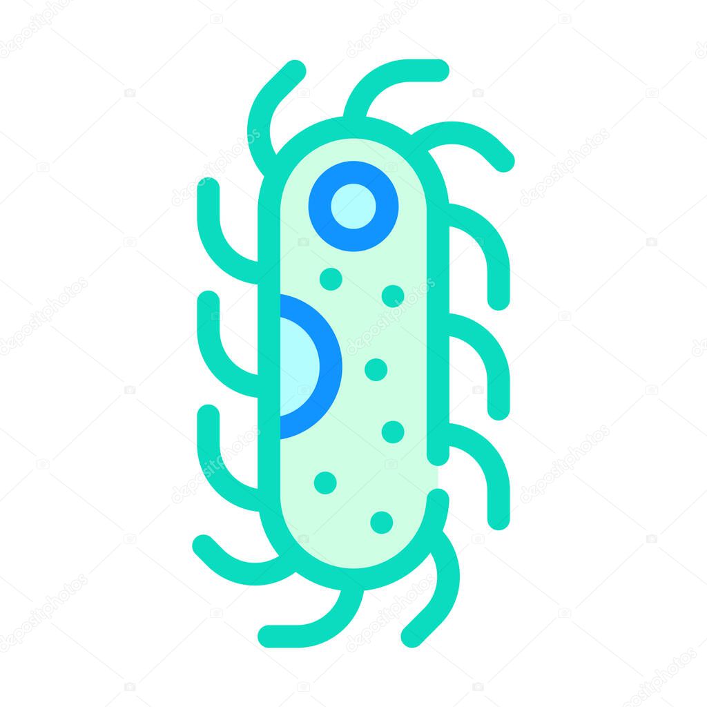 protozoa malaria color icon vector isolated illustration