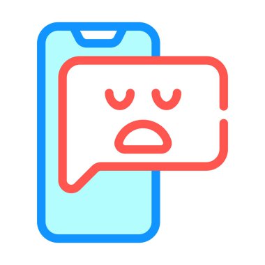 negatif gözden geçirme renk ikonu vektörü izole resimleme