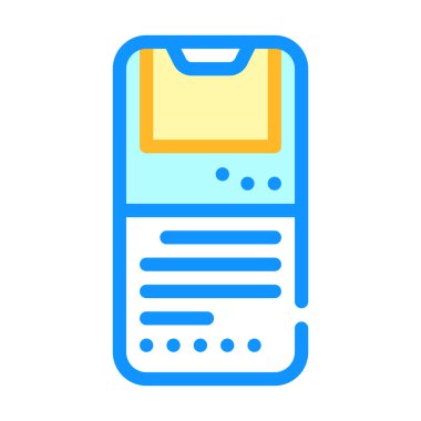 Cep telefonu renk simgesi illüstrasyonunu gözden geçir