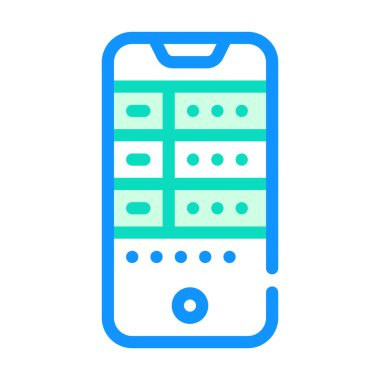 Kumar telefon uygulaması renk ikonu çizimi