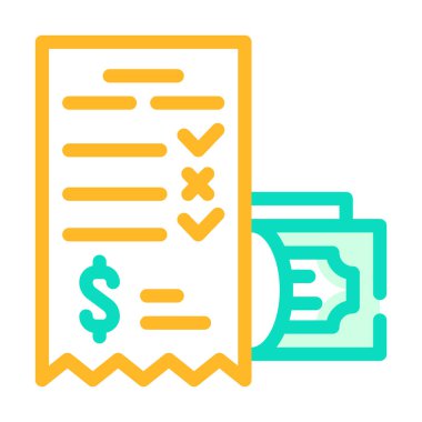 Kazanan para kartı renk vektör illüstrasyonu