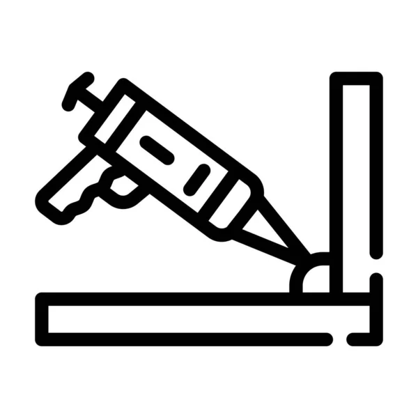 Wodoodporny ikona linii kleju wektor izolowane ilustracja — Wektor stockowy