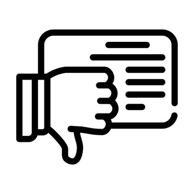 Çizgi ikonu vektör illüstrasyonu ile gözden geçir