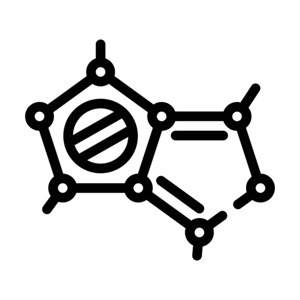 Иллюстрация вектора иконок молекулярной структуры — стоковый вектор