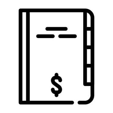 finansal rapor satırı simgesi vektörü izole resimleme