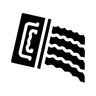 Nemlendirici bariyer simge vektör illüstrasyonu uygulanıyor